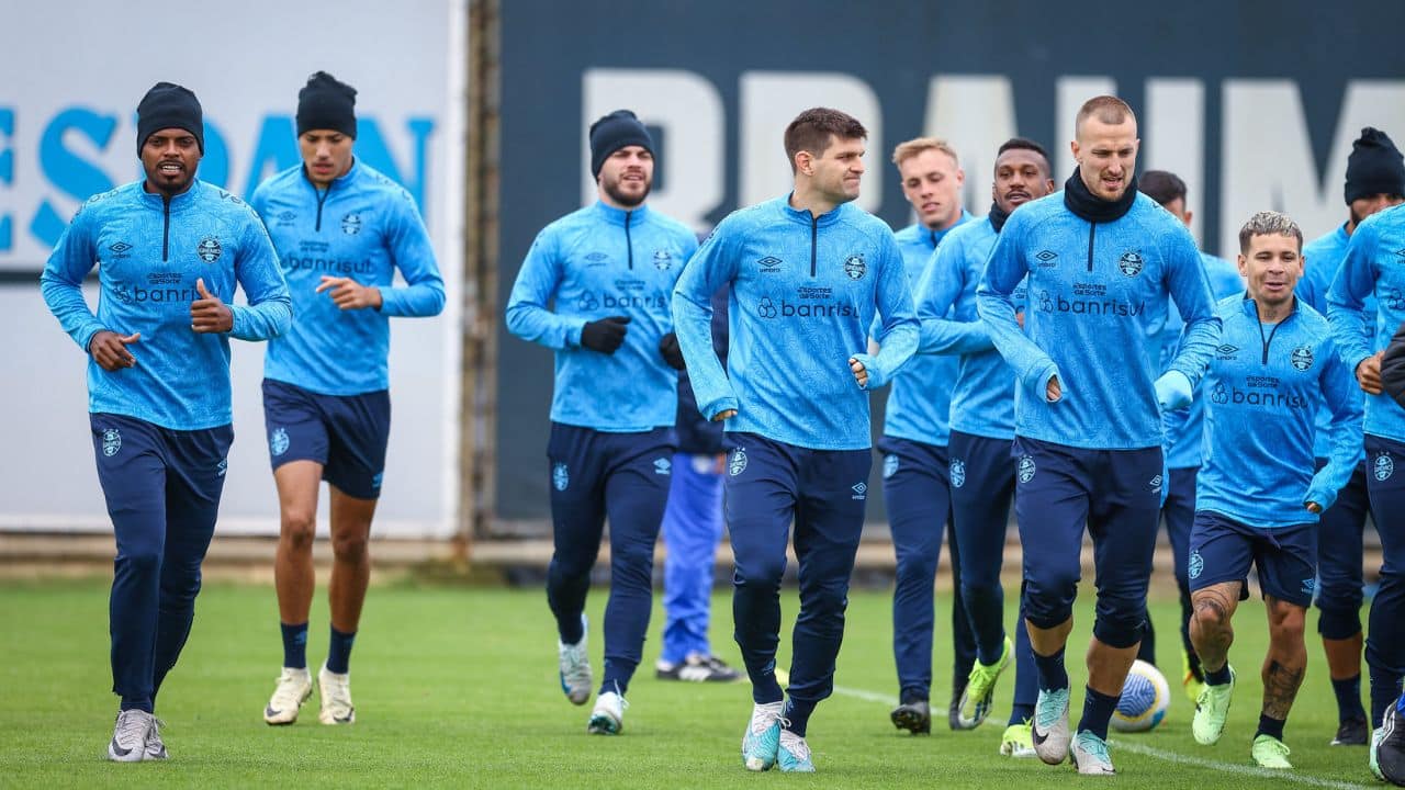 Jogadores Treino Grêmio hoje