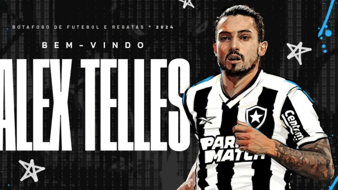 Botafogo frusta o Grêmio e anuncia oficialmente o lateral Alex Telles