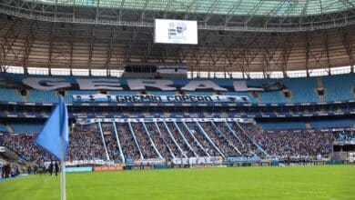 Homenagens Grêmio antes da partida contra o atlético MG - Are