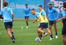 Treino Grêmio jogadores