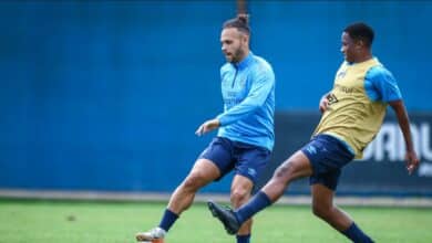 Braithwaite em treinamento do Grêmio preparação semana GreNal