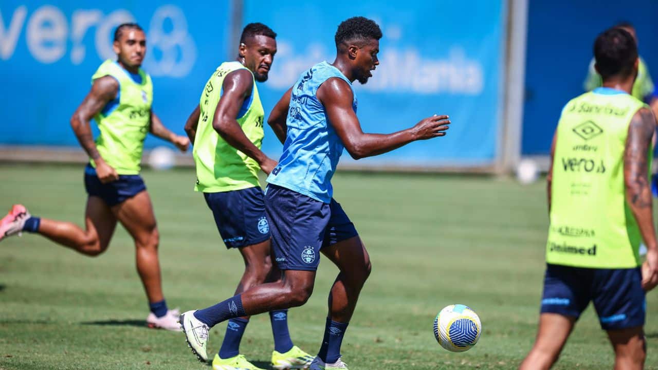 Novidades? Grêmio revela detalhes do último treino antes de enfrentar o Fluminense