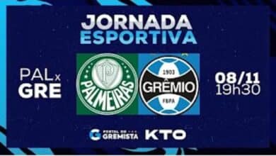 Acompanhe Palmeiras x Grêmio pelo Portal do Gremista e concorra a uma camisa