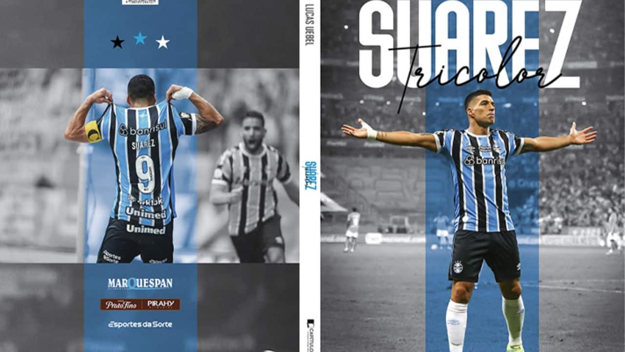 Grêmio lança livro icônico sobre a passagem de Suárez pelo clube