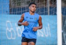 Arezo no jogo-treino do Grêmio