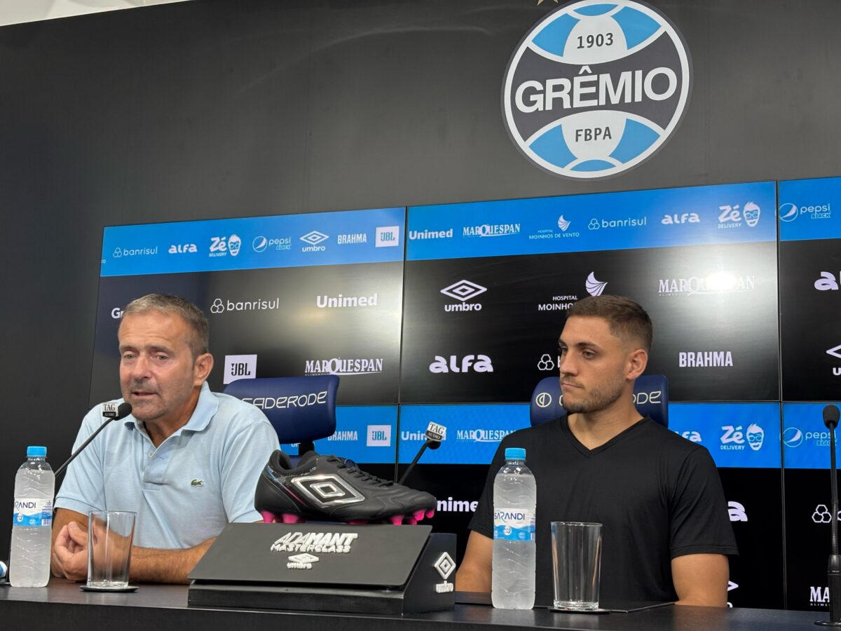 Apresentação de Camilo Reijers: concorrência com Cuéllar no Grêmio