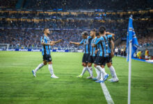 Grêmio x Pelotas: imagem mostra o Tricolor no GreNal 444