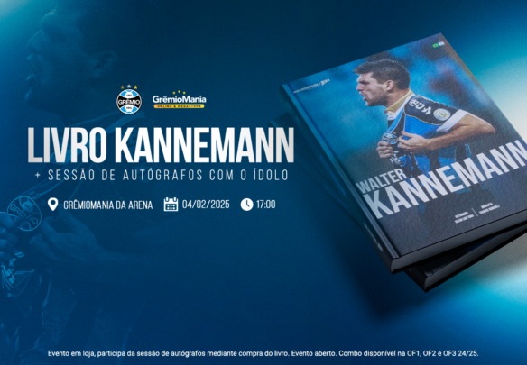 Livro do ídolo Kannemann do Grêmio