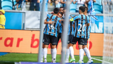 Gol do Grêmio contra o São Luiz