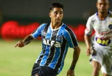 Autor do gol do Grêmio, o atacante Cristian Olivera