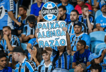 Torcida do Grêmio no Grenal do Gauchão de 2025