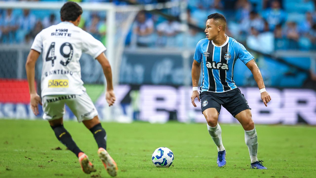 Marlon em Grêmio x Santos