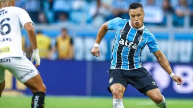 Marlon em Grêmio x Santos