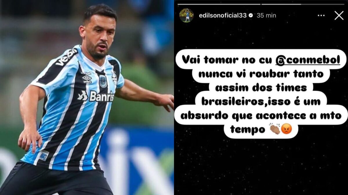 portaldogremista.com.br ex lateral do gremio se pronuncia na web nunca vi roubar tanto conmebol edilson gremio critica