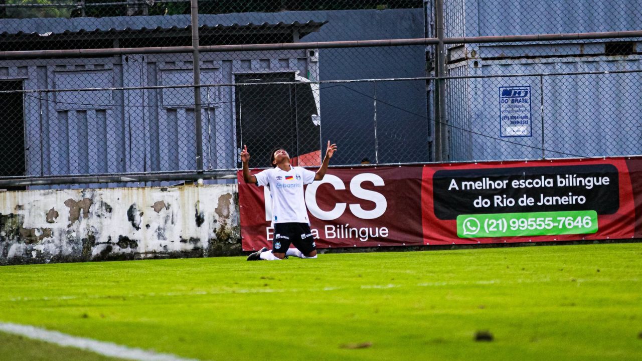 Lance da partida Flamengo x Grêmio Estádio da Gávea válida pelo Brasileirão Sub-17