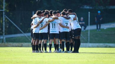 Lance da partida Fluminense x Grêmio, no CT Vila das Laranjeiras, válida pelo Brasileirão Sub-20