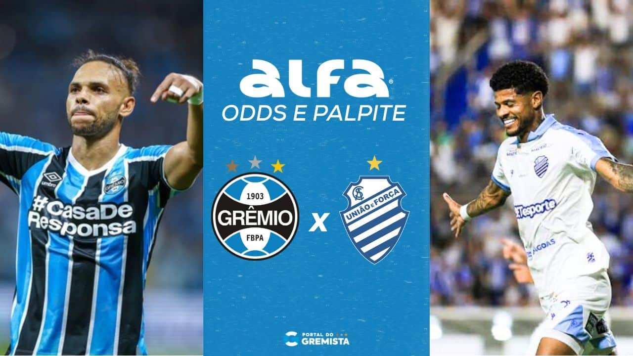 Apostas: Alfa Bet oferece ótima cotação para vitória do Grêmio sobre o CSA.