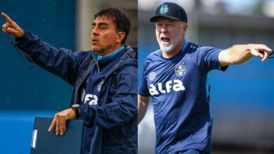 Mano Menezes e Gustavo Quinteros Grêmio