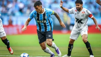 Cristaldo do Grêmio x Santos