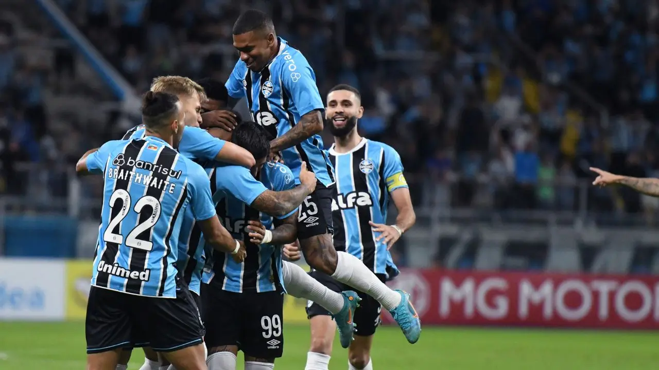 Jogadores do Grêmio - Copa Sul-Americana