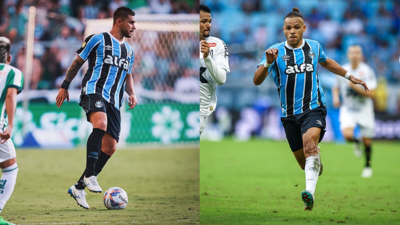 João Pedro e Braithwaite Grêmio