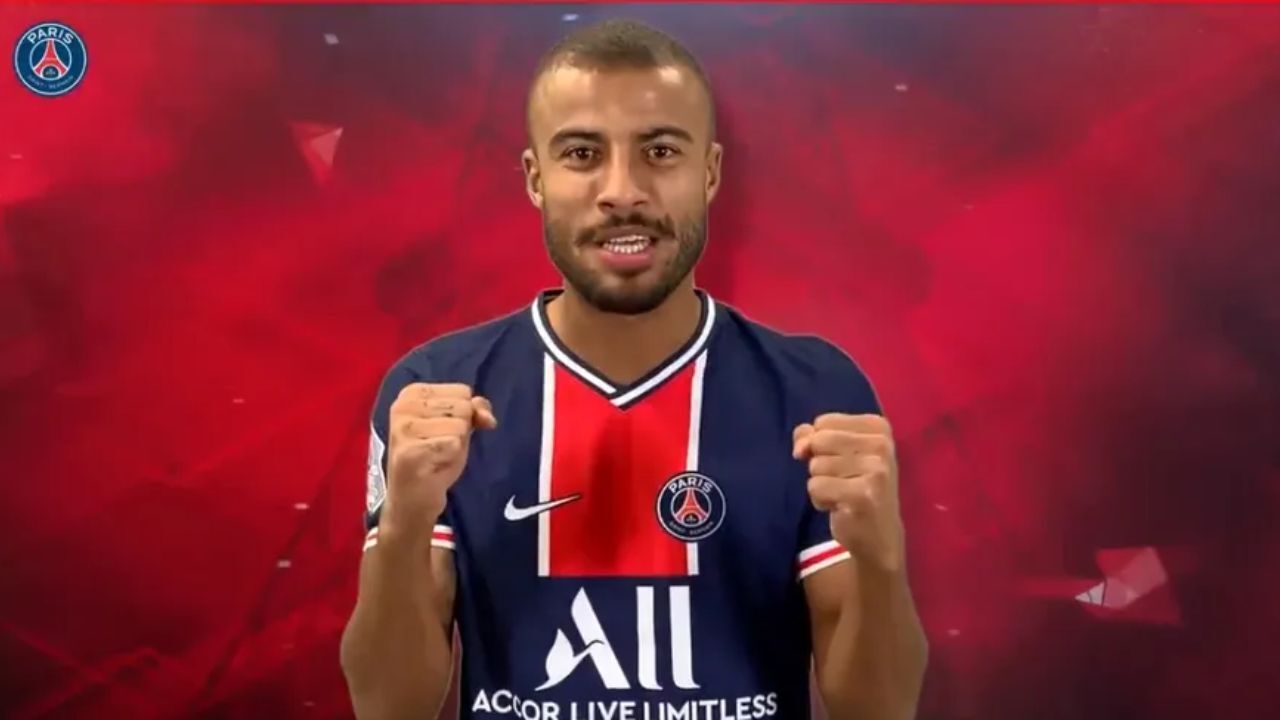 Rafinha Alcântara quando foi anunciado pelo PSG, da França