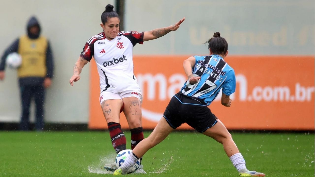 Grêmio empata com o Flamengo e se despede do Brasileirão Feminino.