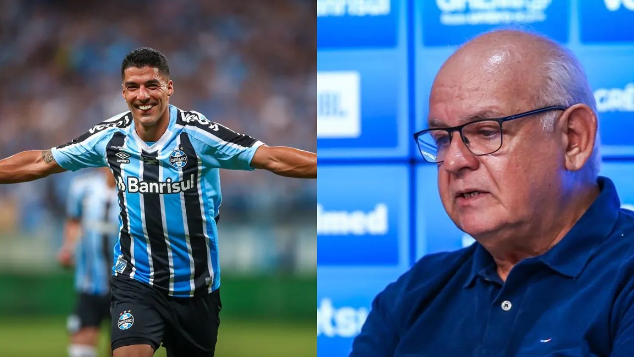 Presidente do Grêmio critica postura de Suárez no clube: sorte em ajustes