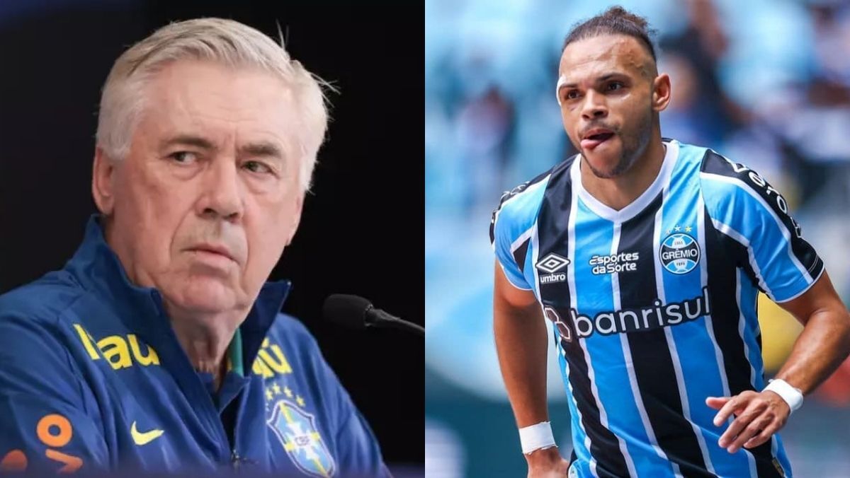 Braithwaite fala sobre renovação com o Grêmio e faz brincadeira com Ancelotti: “É só me chamar”