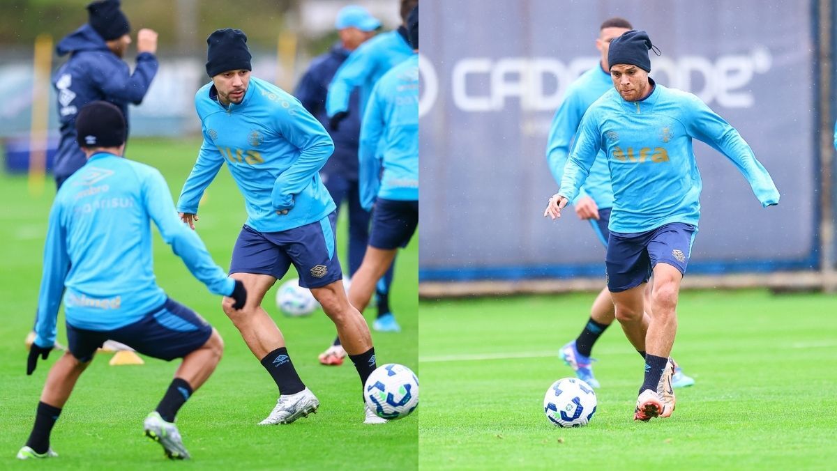 Grêmio programa volta de Cuéllar e João Pedro para treinamentos.