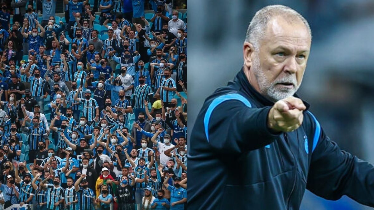 Torcida do Grêmio descontente com elenco e contratações no clube.
