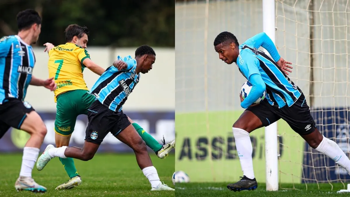 Grêmio enfrenta ameaça de rebaixamento após derrota para o Cuiabá no Sub-20.