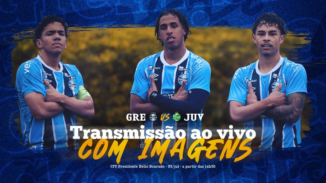 Pôster da final do Gauchão Sub-17 entre Grêmio x Juventude
