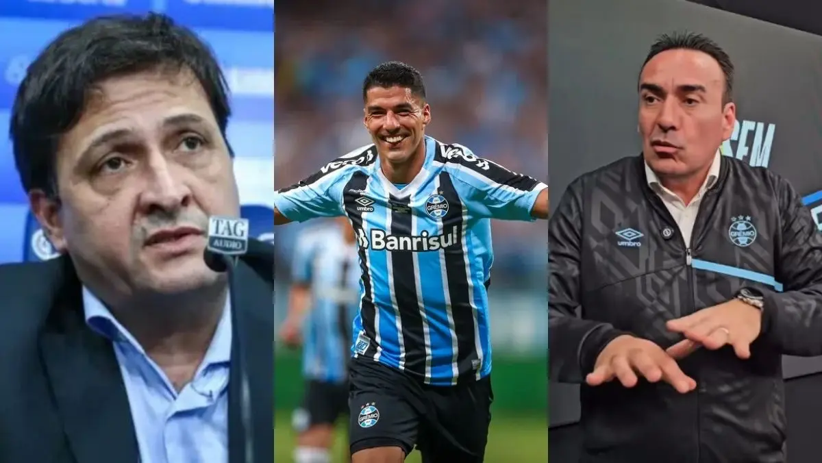 Presidente do Grêmio revela detalhes sobre Marcelo Marques e Luis Suárez no clube