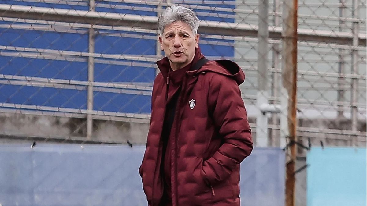 Renato Portaluppi e Felipão se encontram no CT do Grêmio