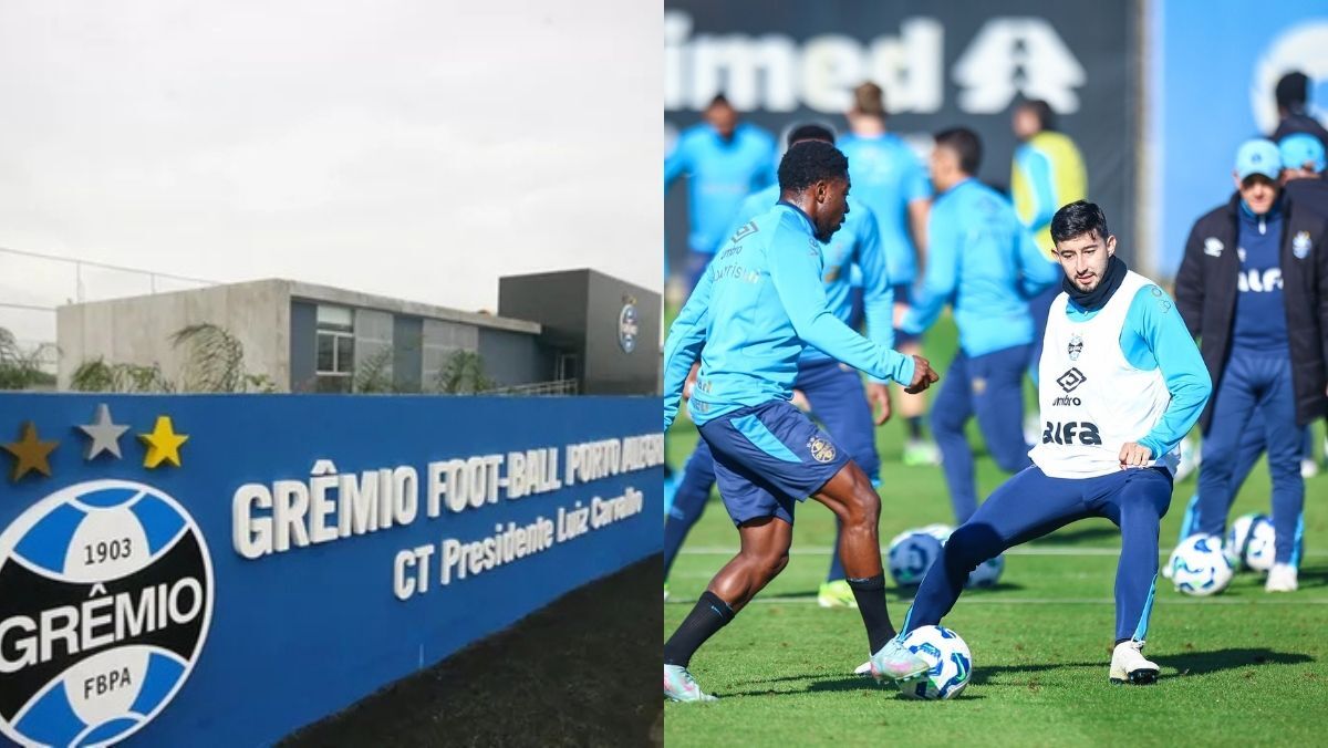 Investigação policial sobre tentativa de invasão no CT do Grêmio no Brasil.