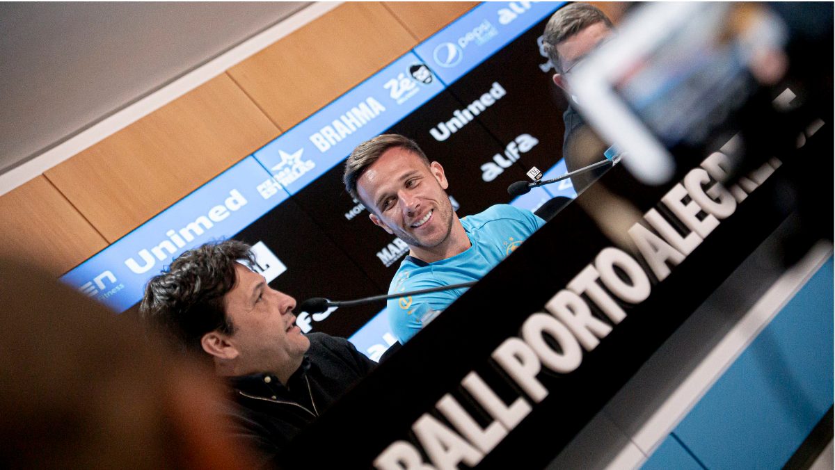 A frase de Arthur que comoveu os torcedores do Grêmio