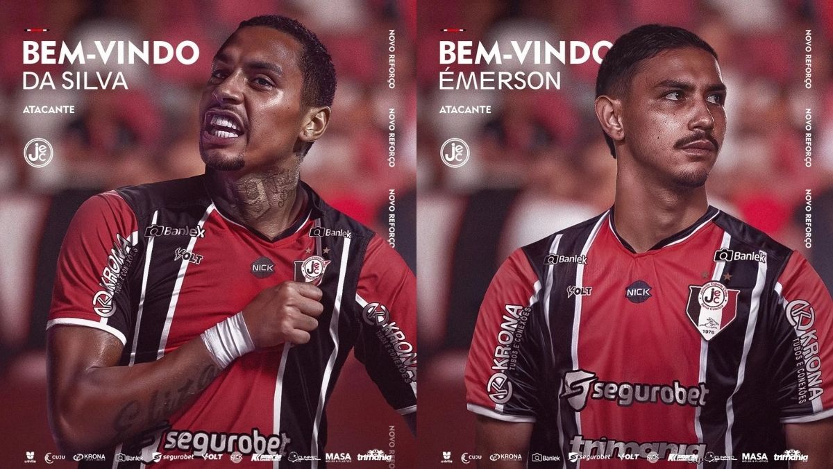 Da Silva e Emerson anunciados pelo Joinville