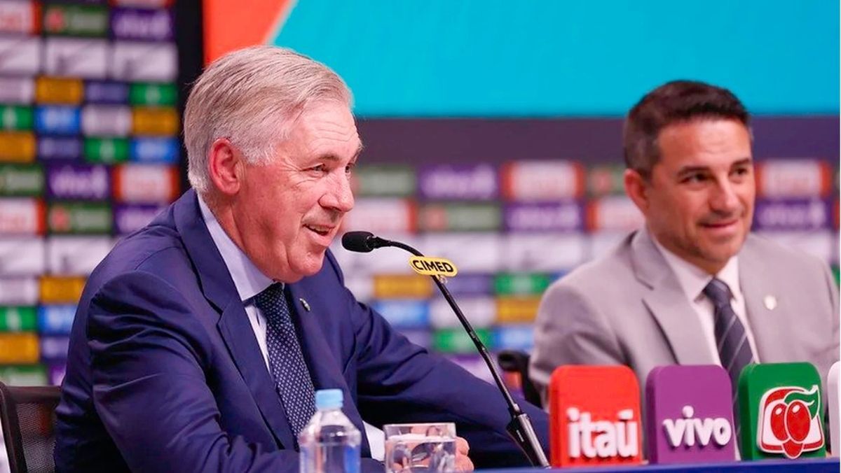Ancelotti elogia ex-dirigente de Grêmio antes de Brasil x Bolívia