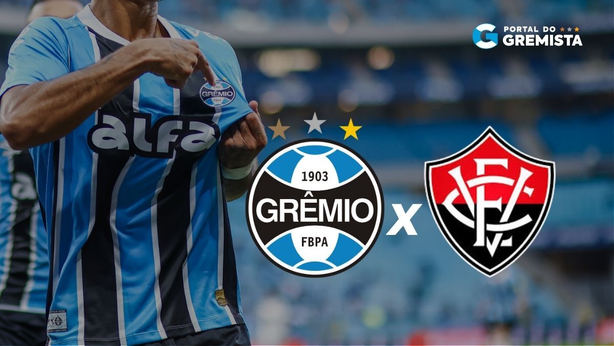 Grêmio x Vitória: saiba onde assistir ao vivo, horário e escalações pelo Brasileirão
