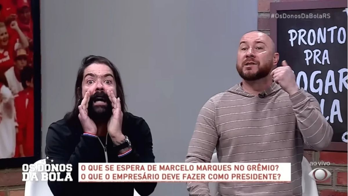 Colorado abandona programa após ser acusado de ter inveja do 'Grêmio de Marcelo'