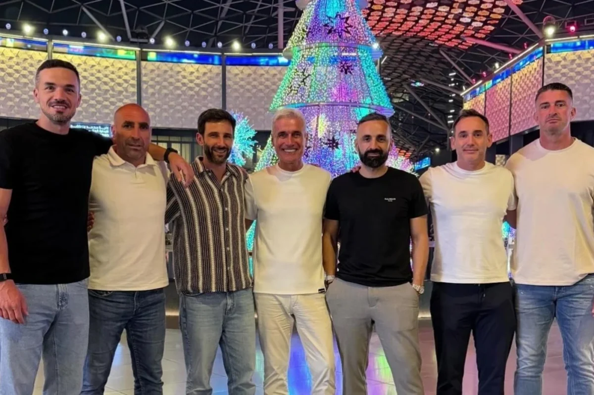 Técnico Luis castro e sua comissão técnica