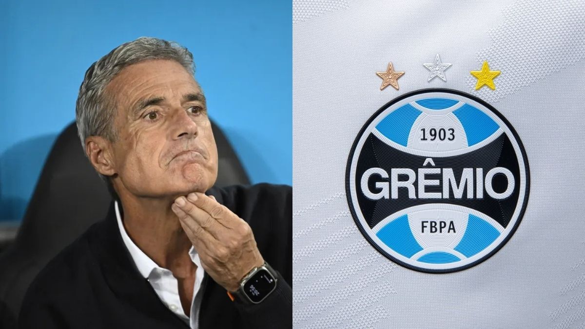 Torcedor do Grêmio encontra Luís Castro e entrega camisa de 1998