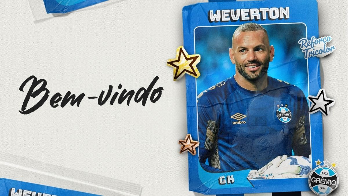 Grêmio anuncia oficialmente Weverton como novo reforço até 2028