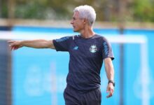 Luís Castro técnico do Grêmio treino