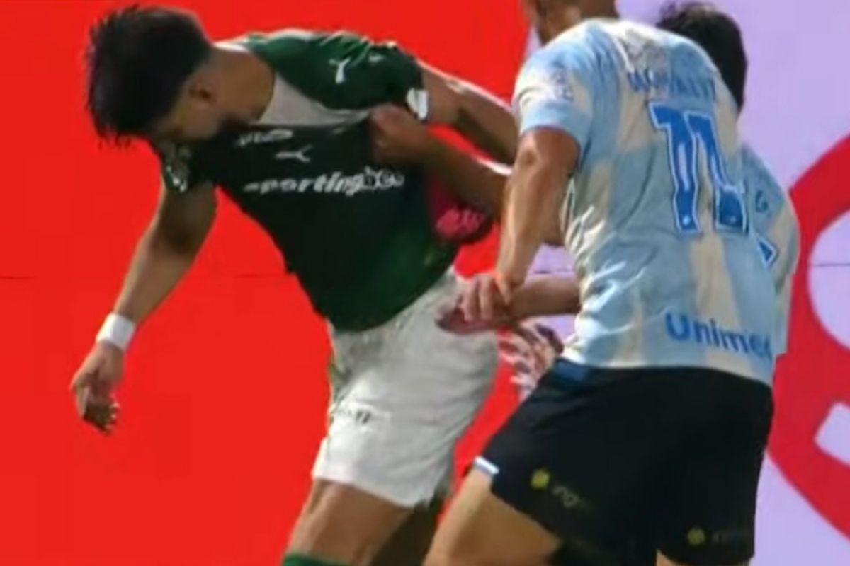 Palmeiras provoca Grêmio nas redes após críticas à arbitragem de Bruno Arleu