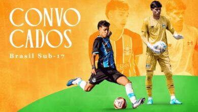 Vitão e Benjamin jogadores do Grêmio, convocados para a Seleção Brasileira