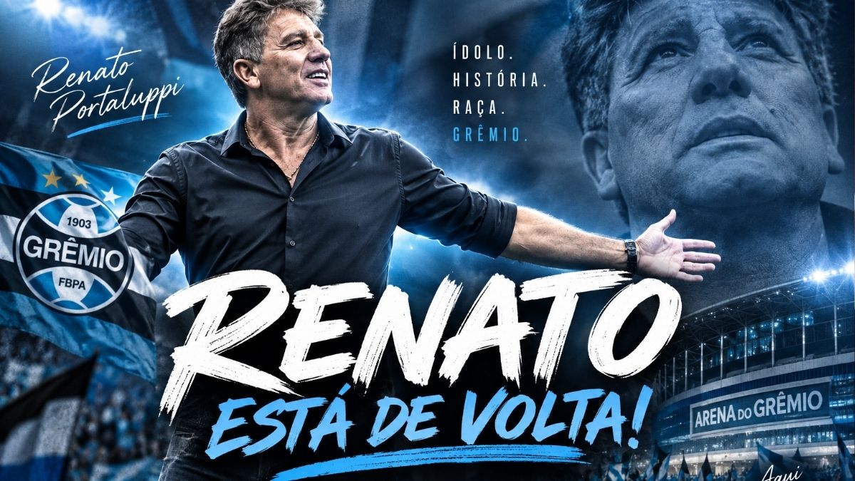 Renato Portaluppi está de volta e é o novo técnico do Grêmio para 2026 - Renato Portaluppi Grêmio Renato novo técnico do Grêmio