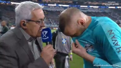 Weverton coloca atuação contra o Palmeiras entre as maiores da carreira - Weverton contra o Palmeiras Weverton passando mal durante coletiva após Spray de Pimenta